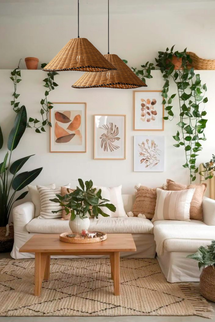 Oceania Rattan Pendant Light