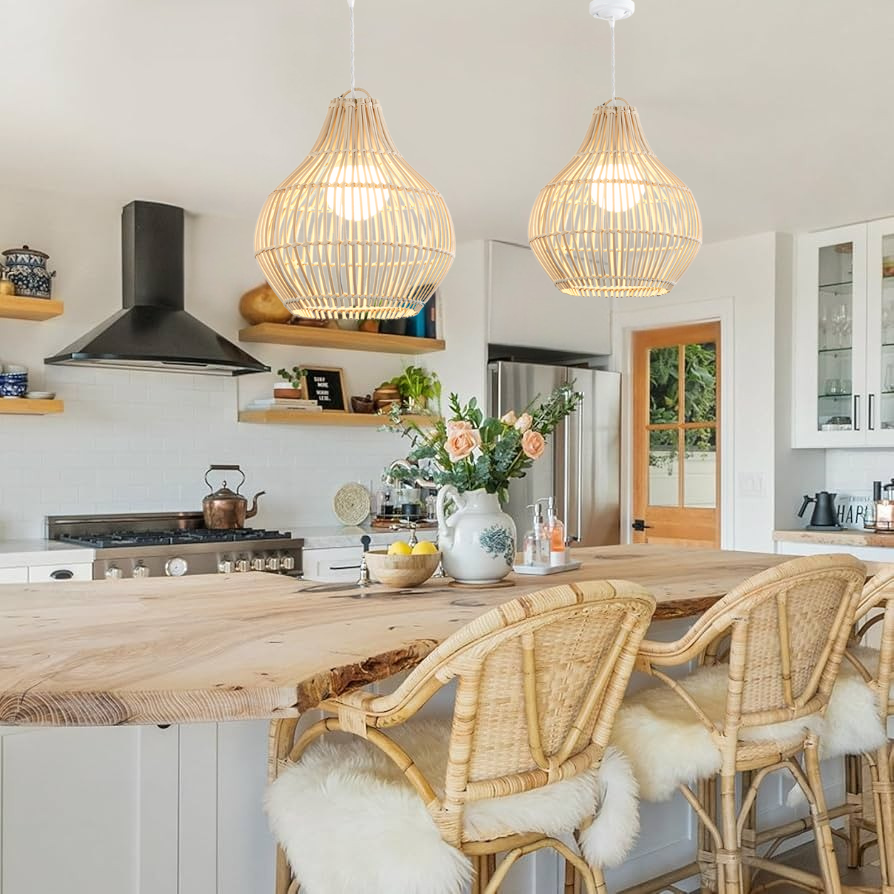 Dari Rattan Pendant Light