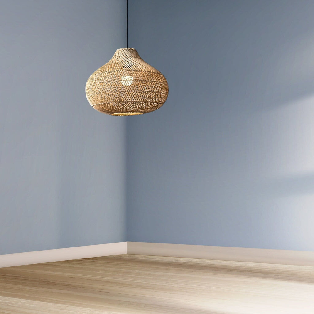 Karjearl Rattan Pendant Light 16 Inch