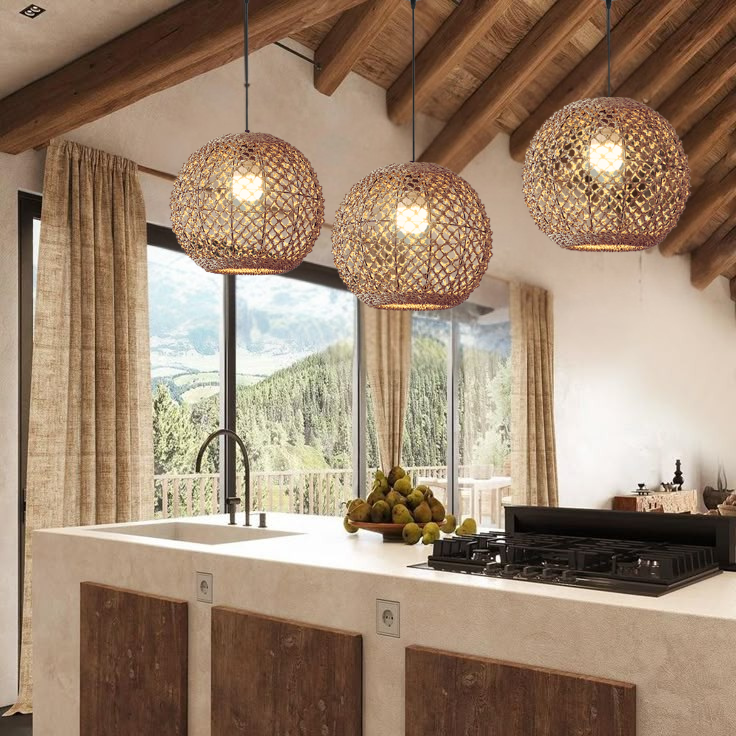 Boho Globe Small Basket Pendant Light