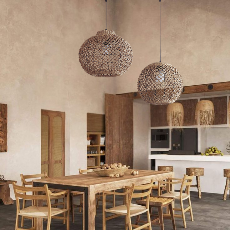 Boho Globe Small Basket Pendant Light