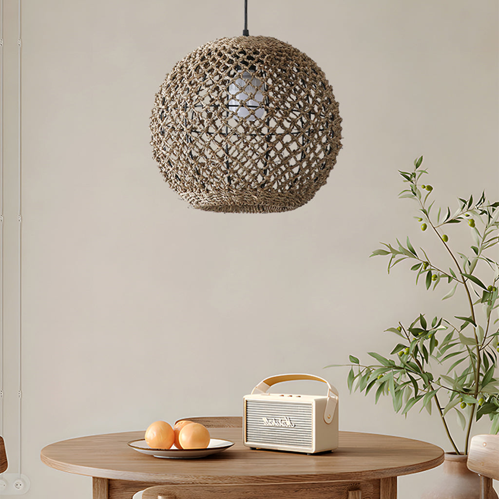 Boho Globe Small Basket Pendant Light