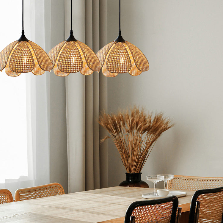 Bloom Wabi Sabi Rattan Pendant Light