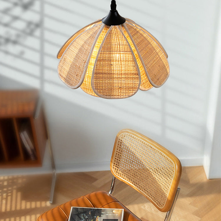 Bloom Wabi Sabi Rattan Pendant Light