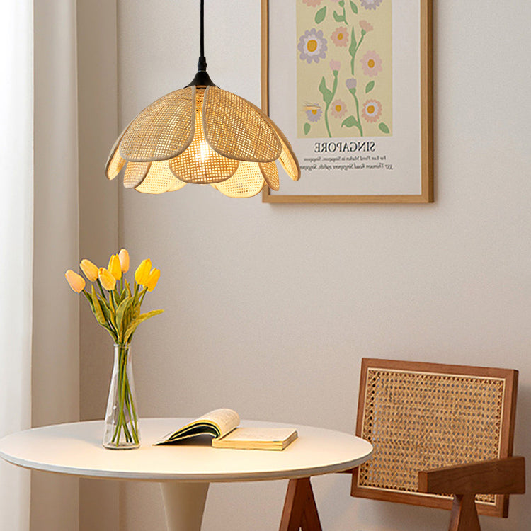 Bloom Wabi Sabi Rattan Pendant Light