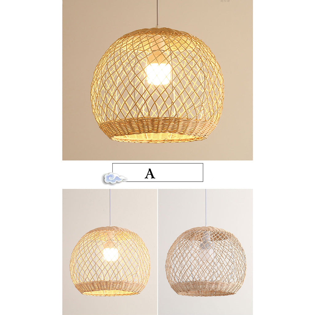 Flora Rattan Pendant 23 Inch Diameter Basket, Dome, Round