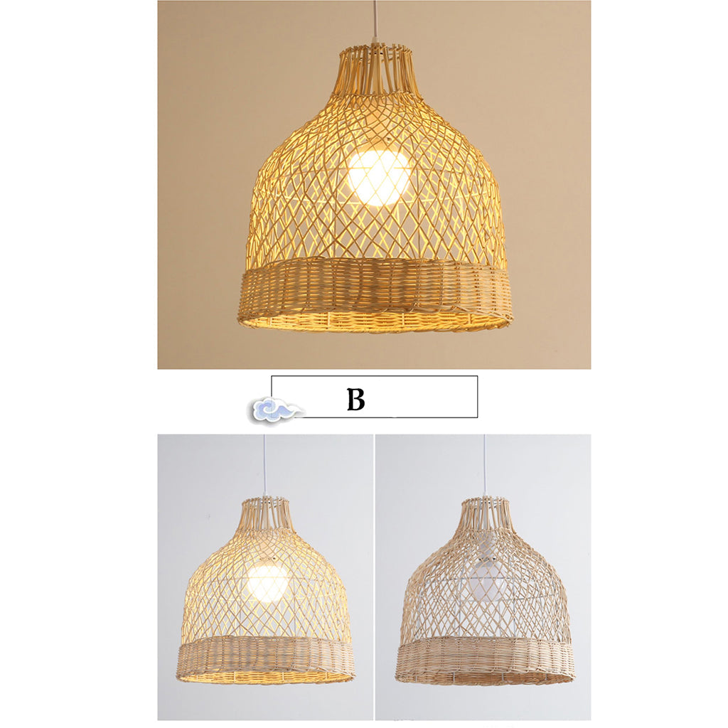 Flora Rattan Pendant 23 Inch Diameter Basket, Dome, Round