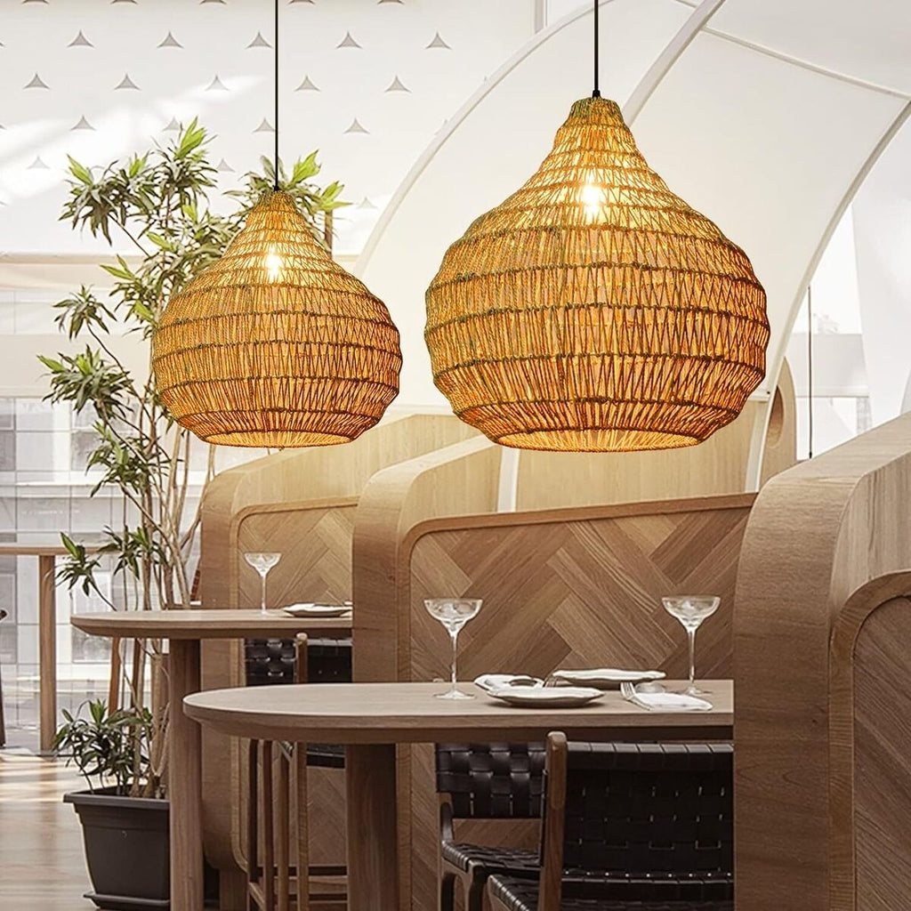 Coco Wabi Sabi Wicker Pendant Light