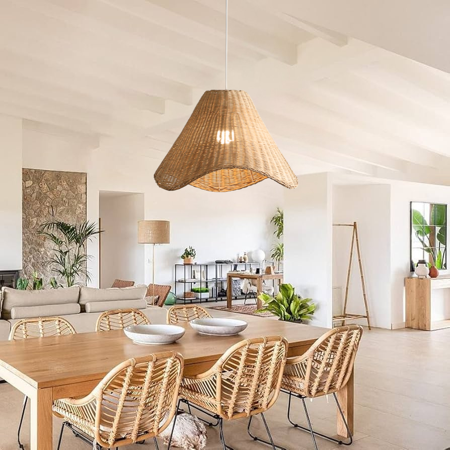 Sutton Knotted Rattan Pendant Light