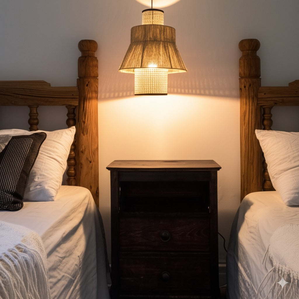 Laika Small Tiered Rattan Pendant Light