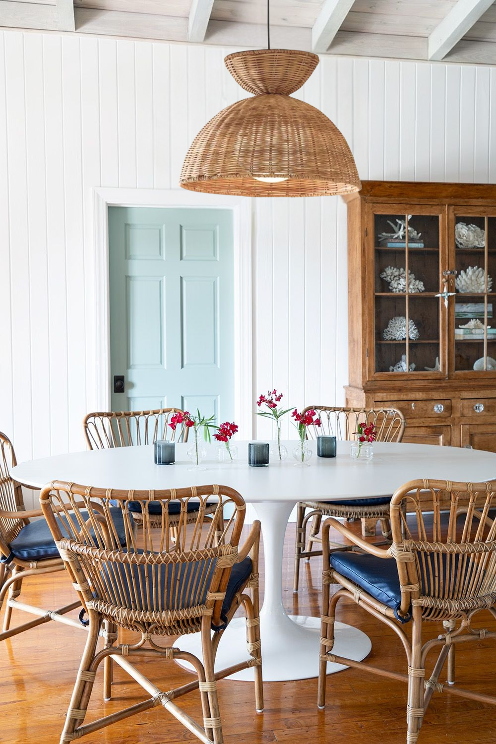 Liz Rattan Pendant Light