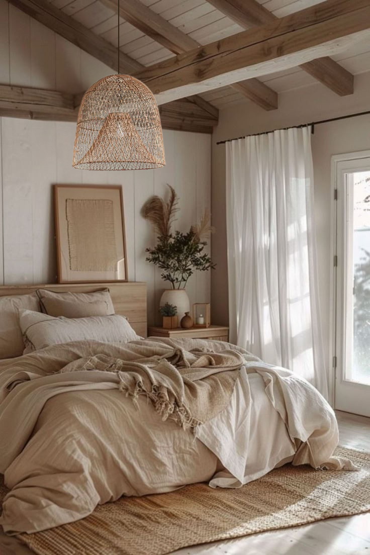 Kloe Woven Rattan Pendant Light