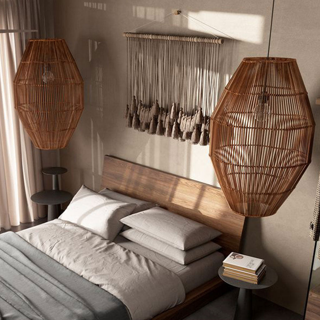 Elena Rattan Pendant Light