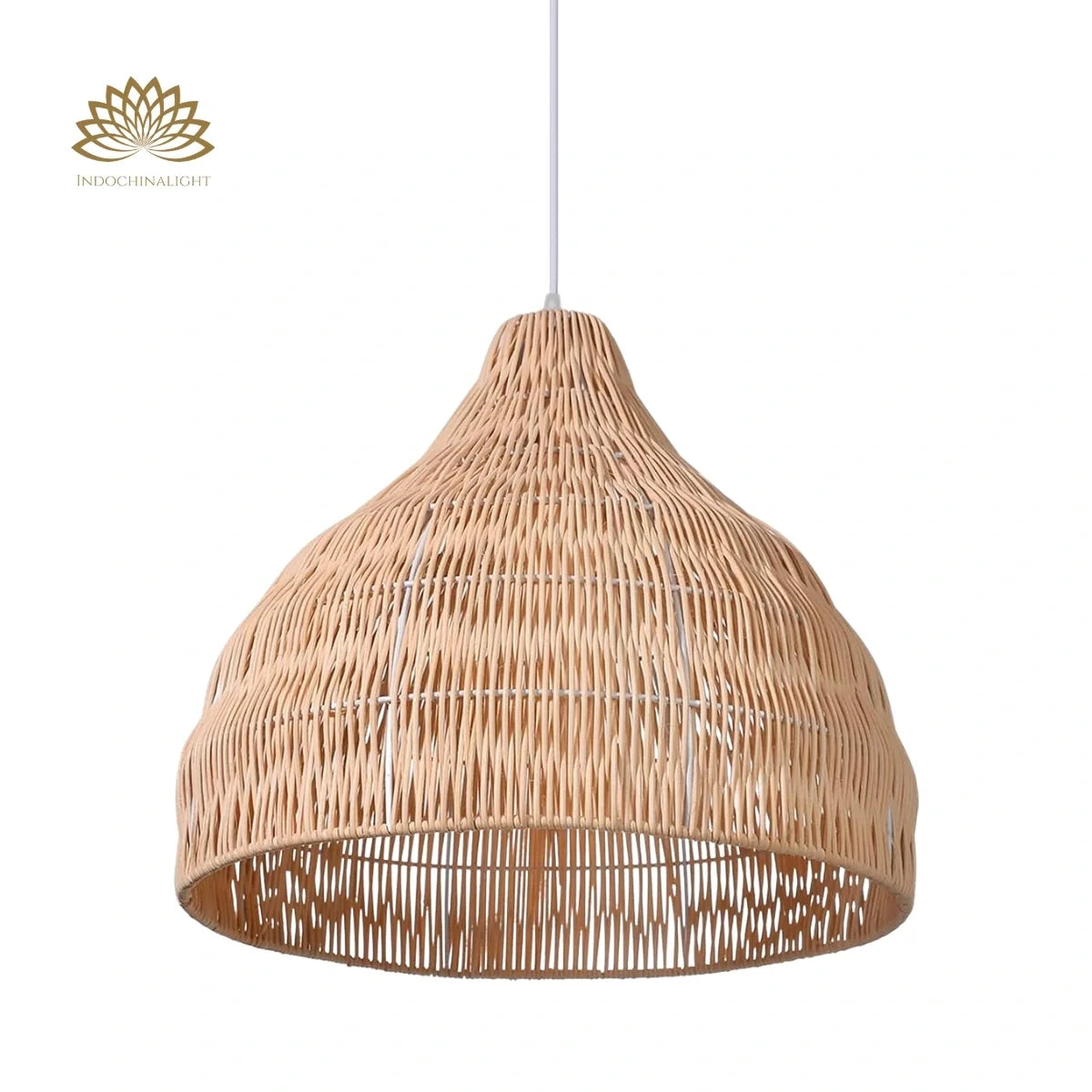 Garlic Coastal Rattan Kitchen Pendant Light