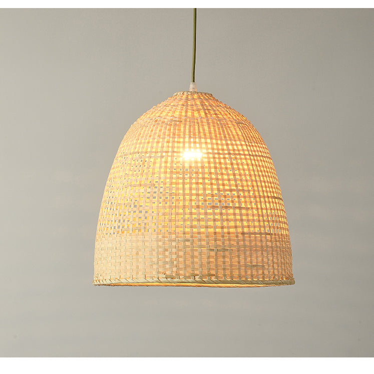 Kirsal Rattan Basket Pendant Light Shade - Cluster Hanging