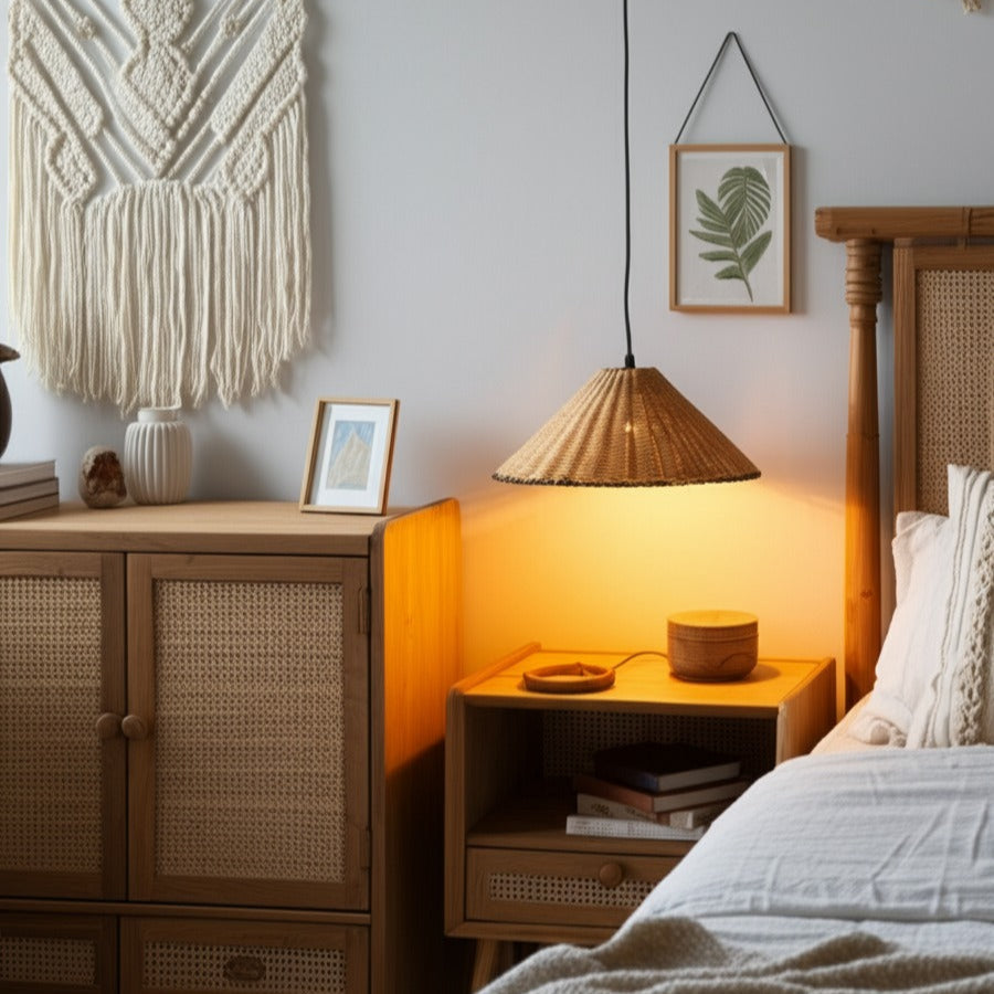 Oceania Rattan Pendant Light