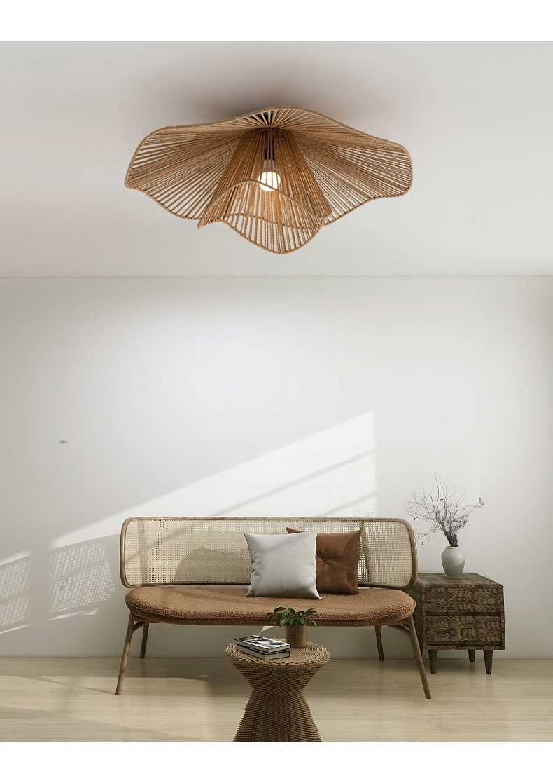 Akoni Wabi Sabi Hemp Rope Ceiling Light