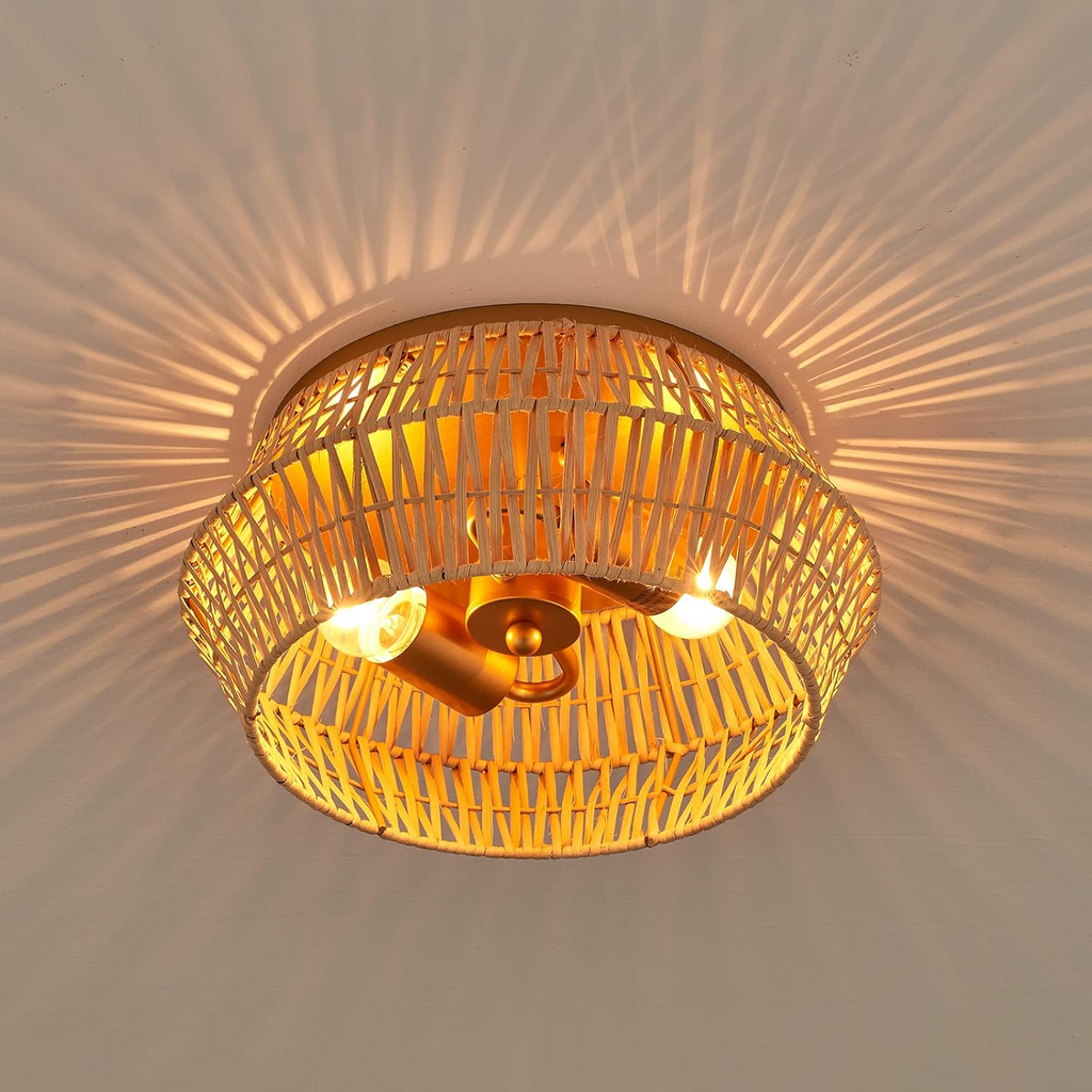 Cattleya Boho Rattan Ceiling Light