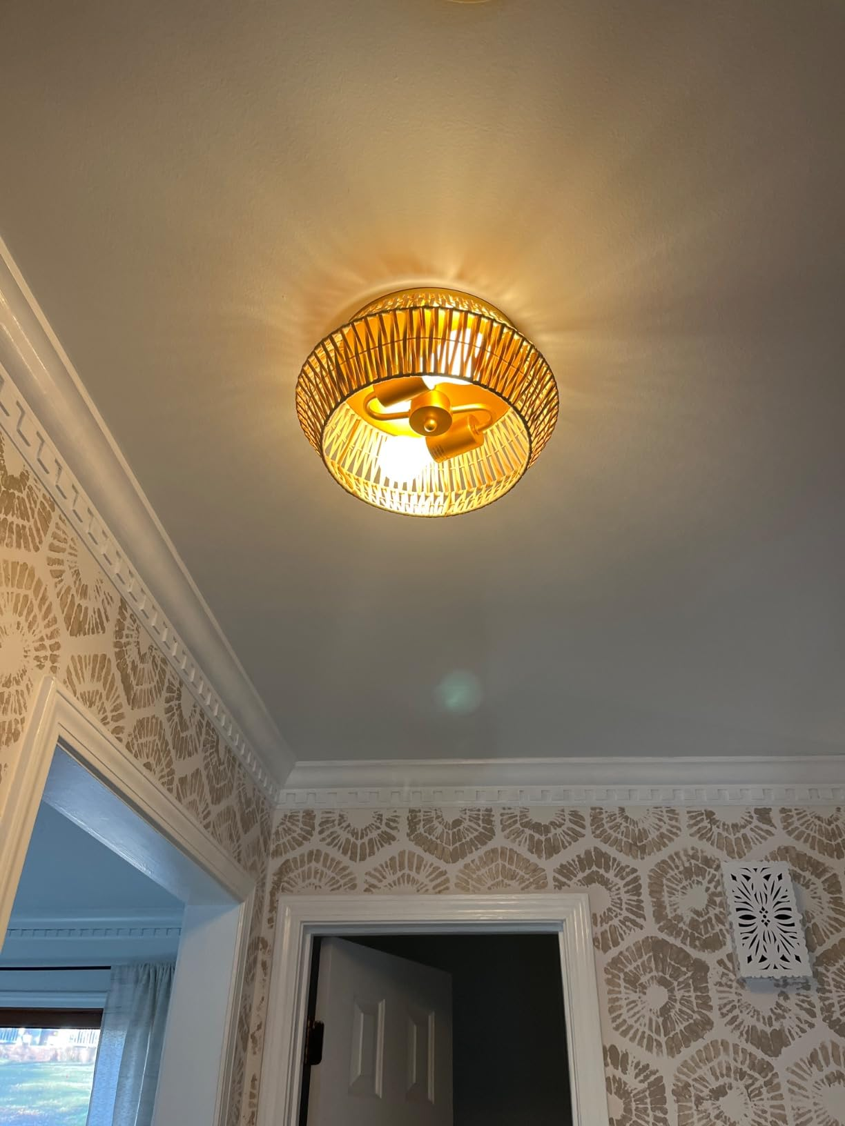 Cattleya Boho Rattan Ceiling Light