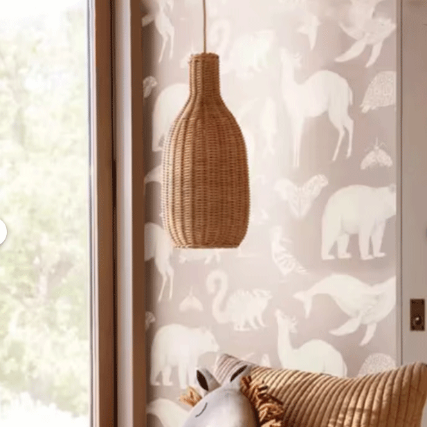 Finns Boho Small Basket 3 Rattan Pendant Light