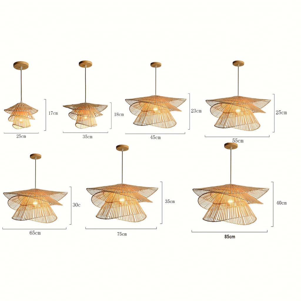 Wilby Tiered Bamboo Pendant Light