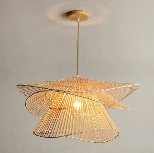 Wilby Tiered Bamboo Pendant Light