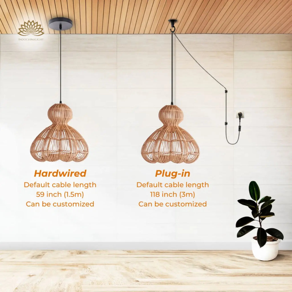 Aurelia Large Rattan Pendant Light