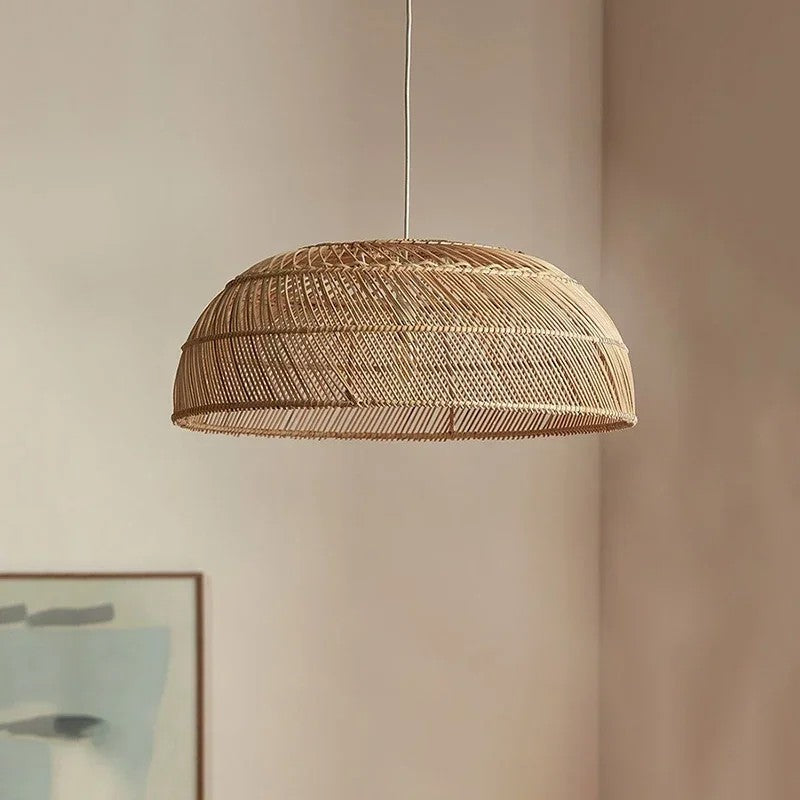 Amara Dome Rattan Woven Pendant Light