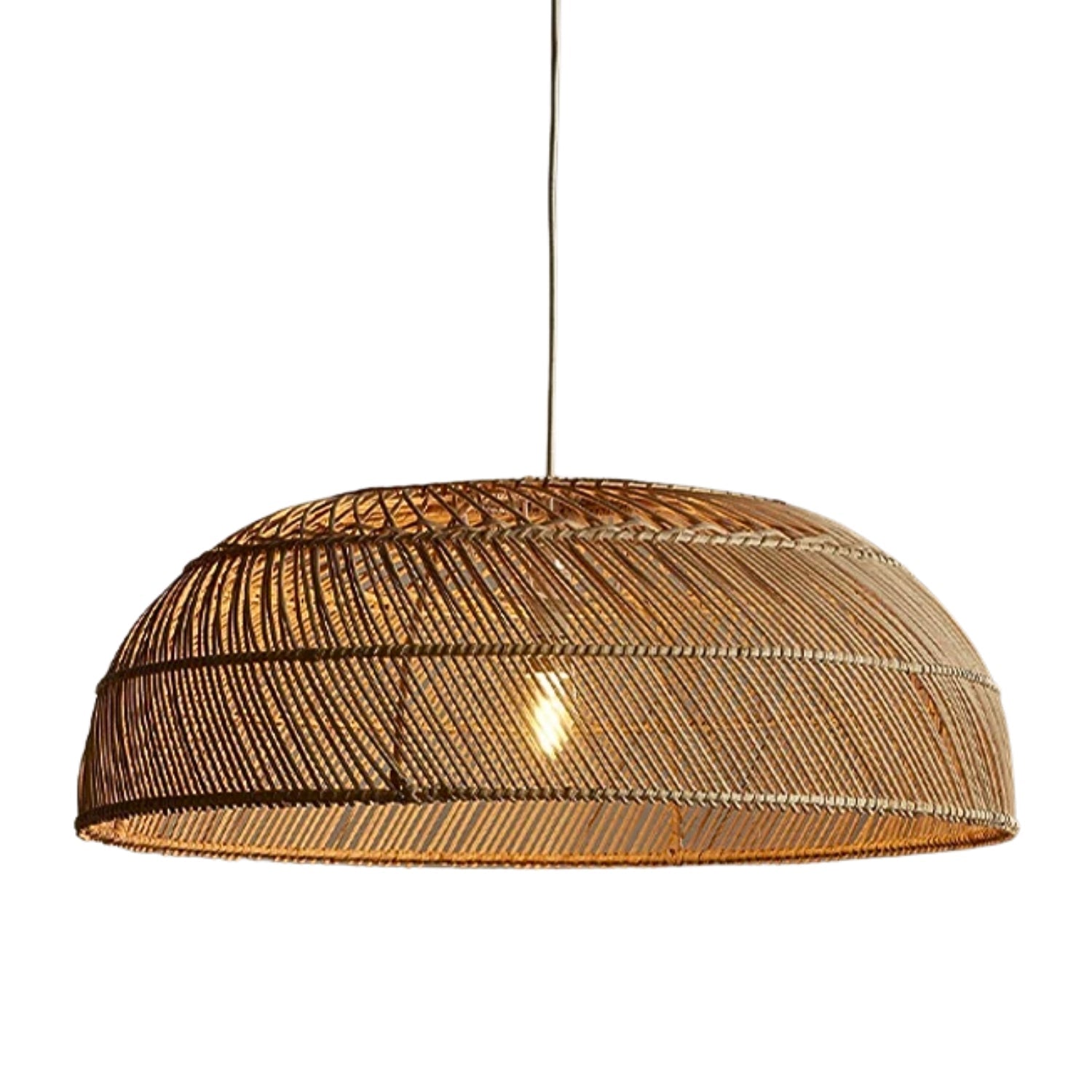 Amara Dome Rattan Woven Pendant Light