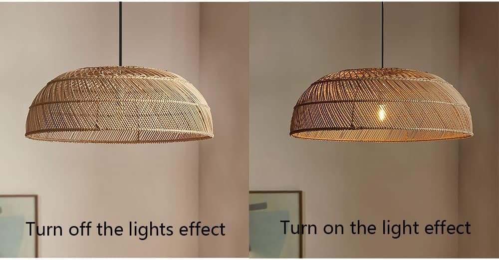 Amara Dome Rattan Woven Pendant Light