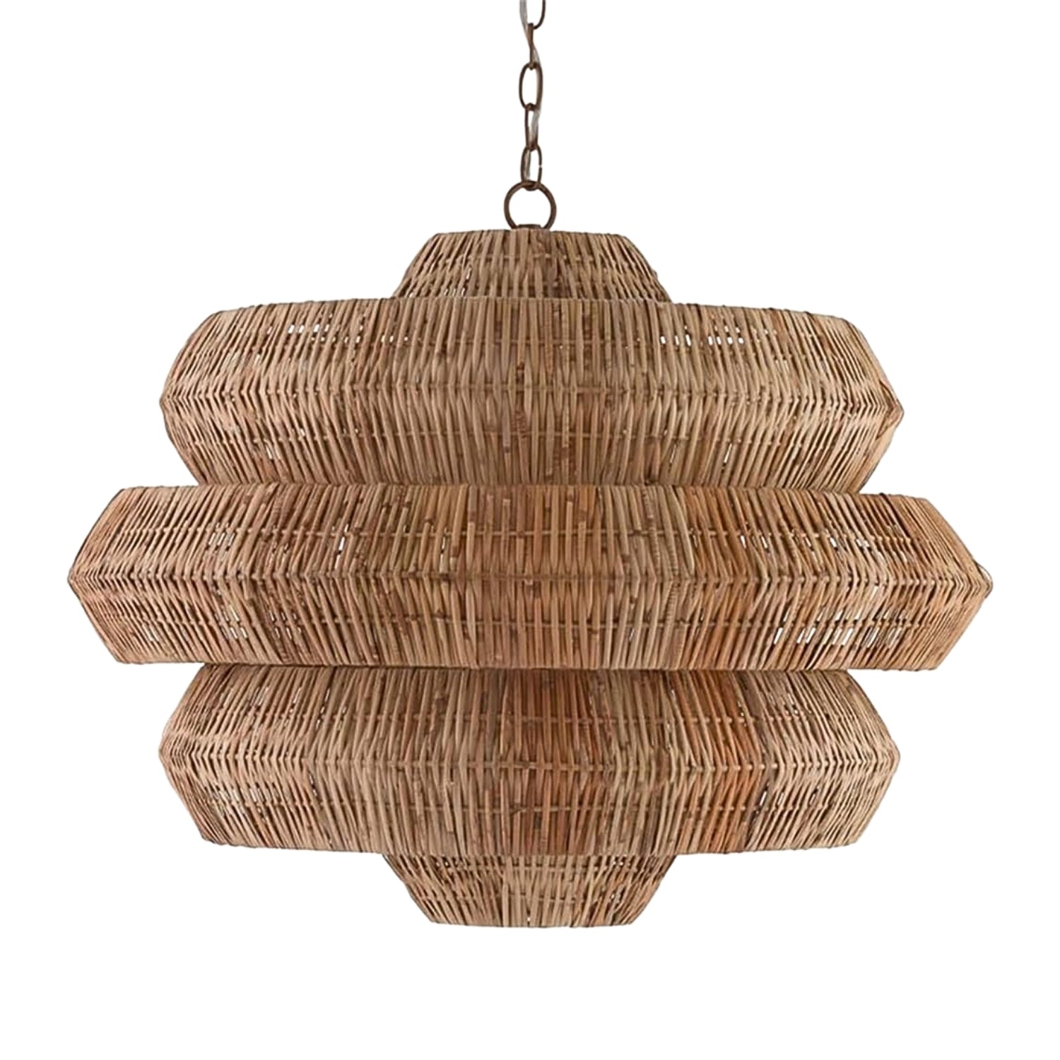 Antibes Extra Large Multi-Tiered Rattan Chandelier