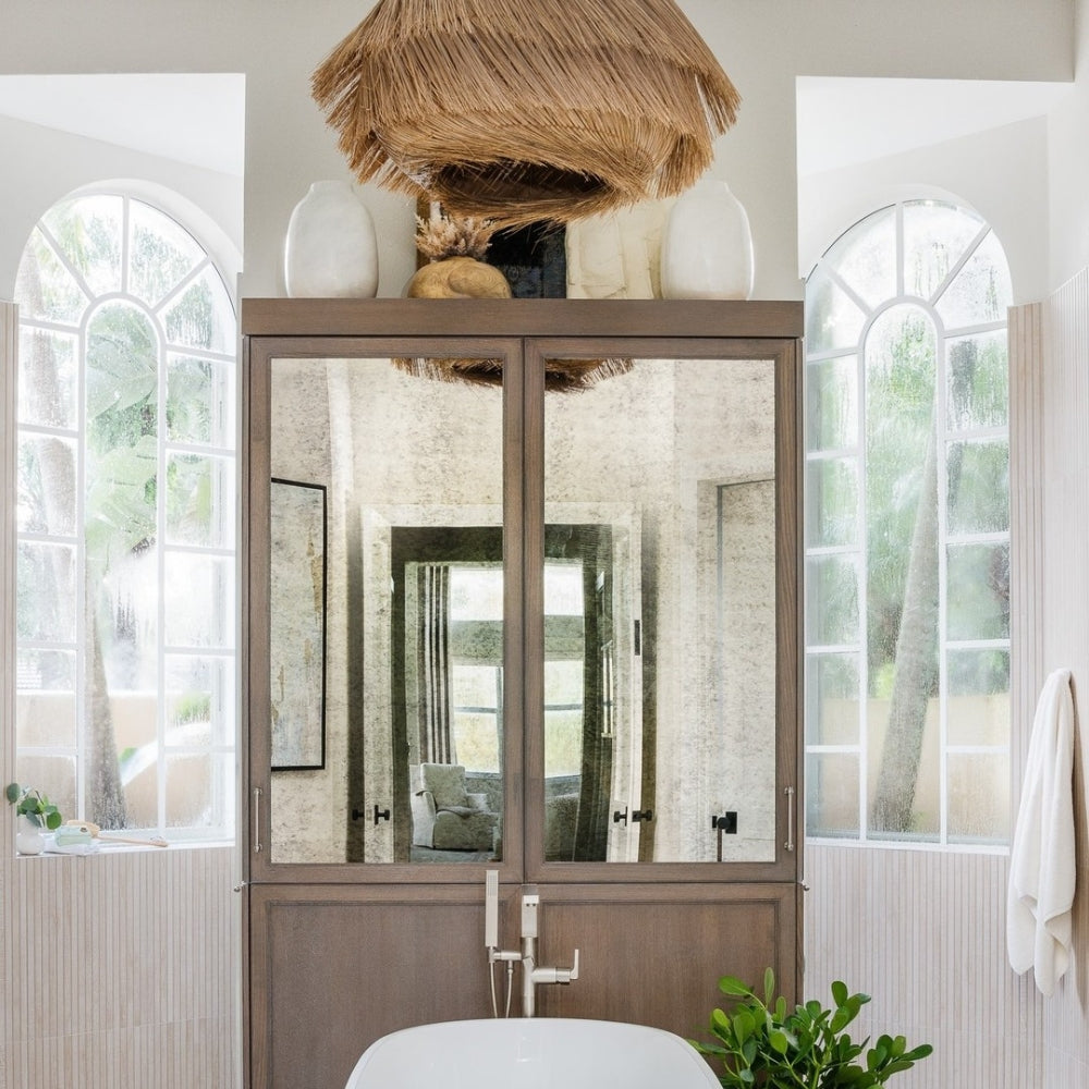 Ashburn Fringe Rattan Pendant Light