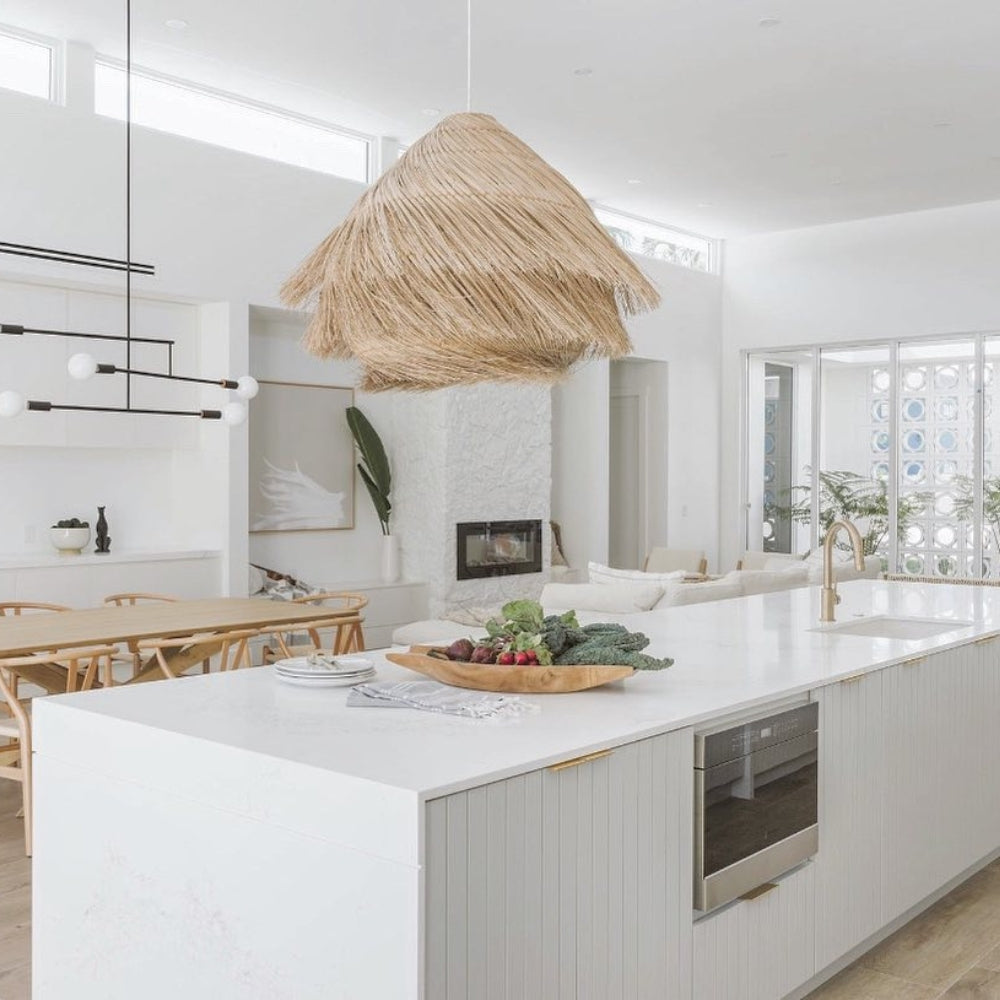Ashburn Fringe Rattan Pendant Light