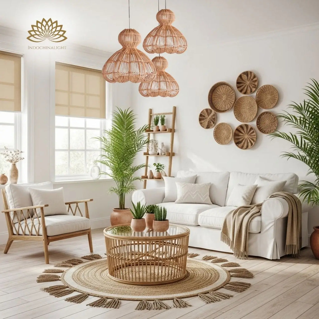 Aurelia Large Rattan Pendant Light
