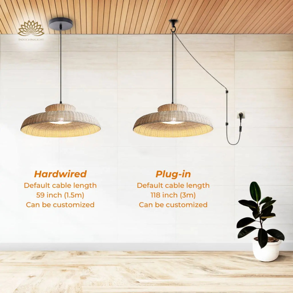 Balla Wicker Rattan Pendant Light