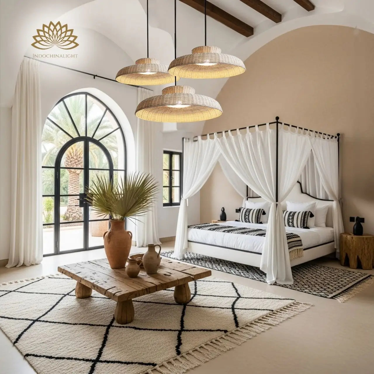 Balla Wicker Rattan Pendant Light