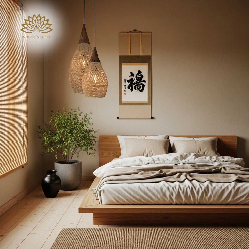 Bathari Wabi Sabi Rattan Pendant Light