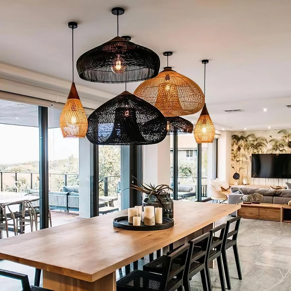 Bathari Wabi Sabi Rattan Pendant Light
