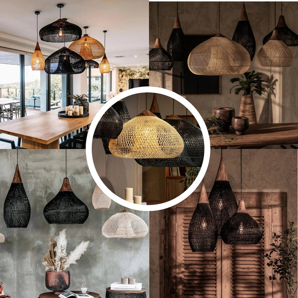 Bathari Wabi Sabi Rattan Pendant Light