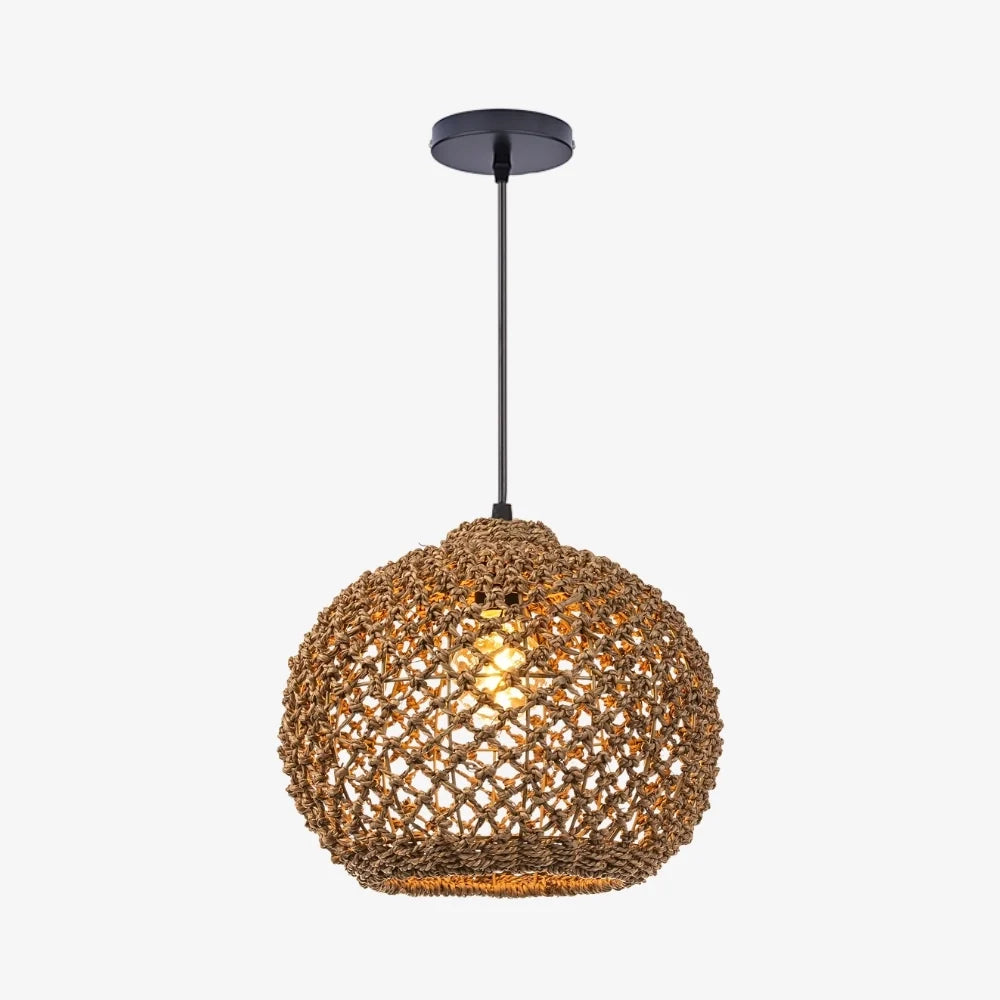 Boho Globe Small Basket Pendant Light