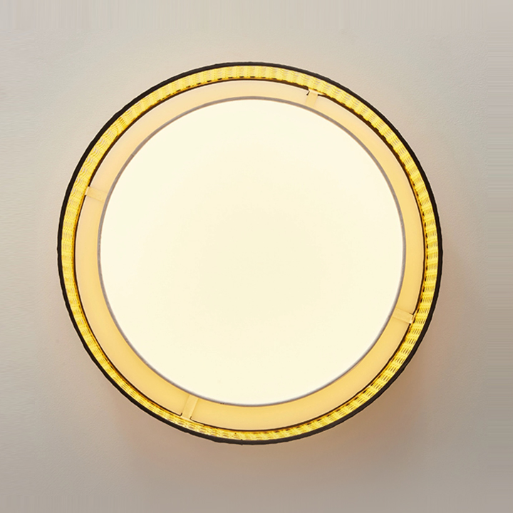 Alora Lyla Rattan Drum Light - Flush Mount