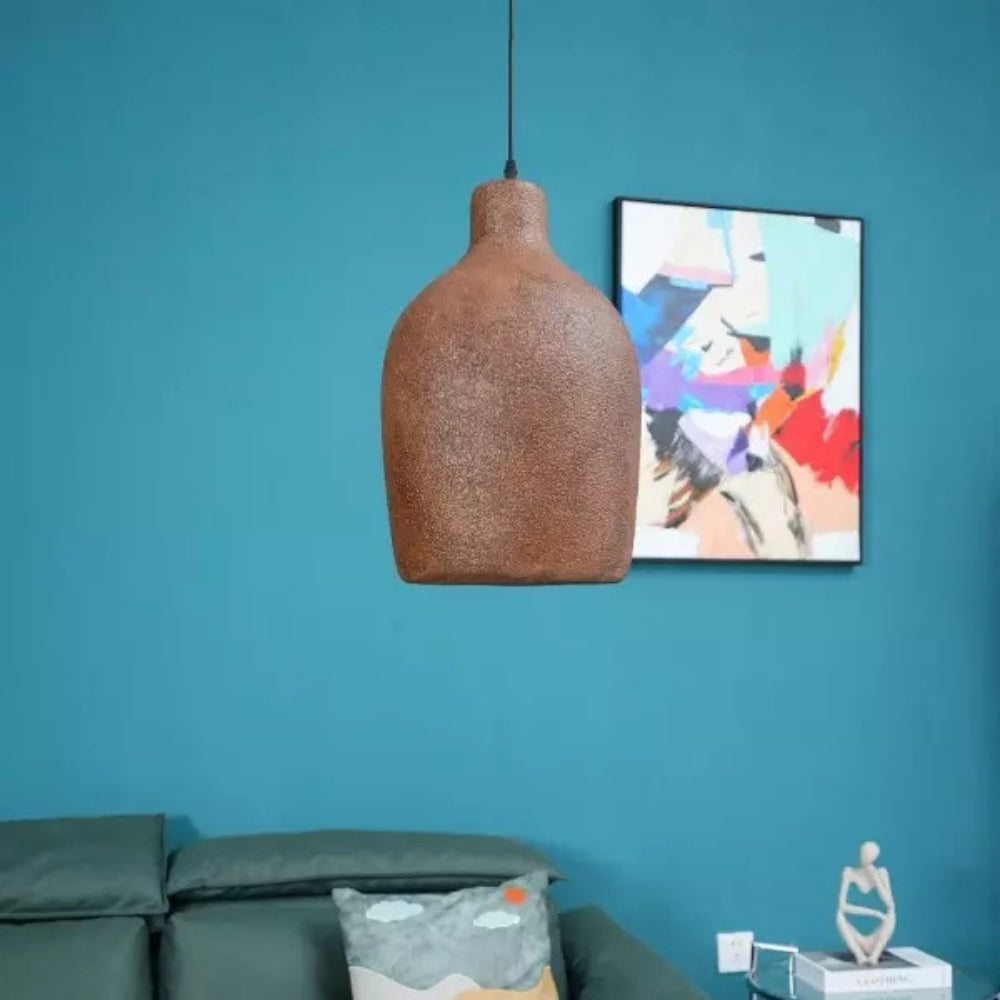 Vase Ceramic Resin Wabi Sabi Pendant Light