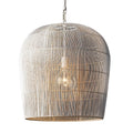 Cabrillo White Rattan Pendant Light