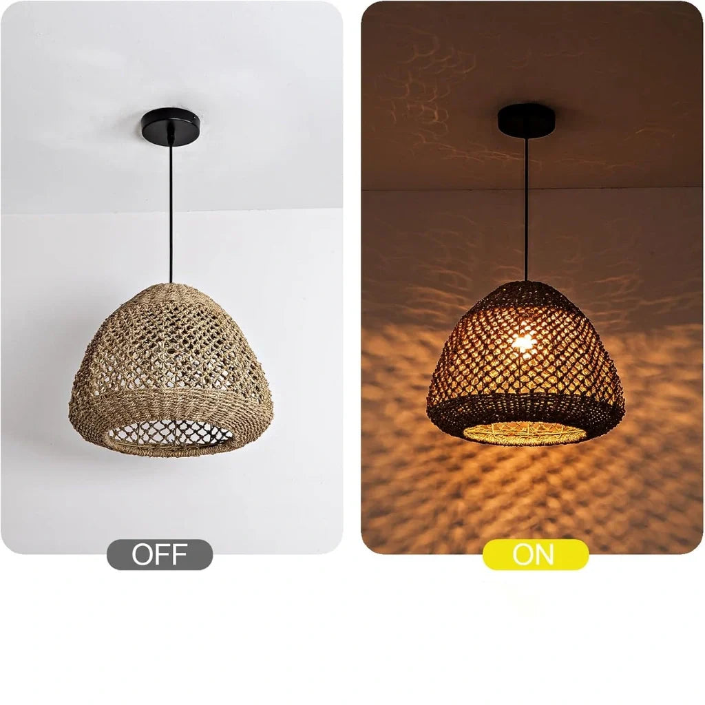 Calypso Basket Weave Pendant Light - Woven and Wicker
