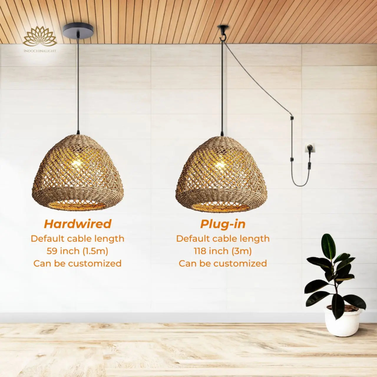 Calypso Basket Weave Pendant Light - Woven and Wicker