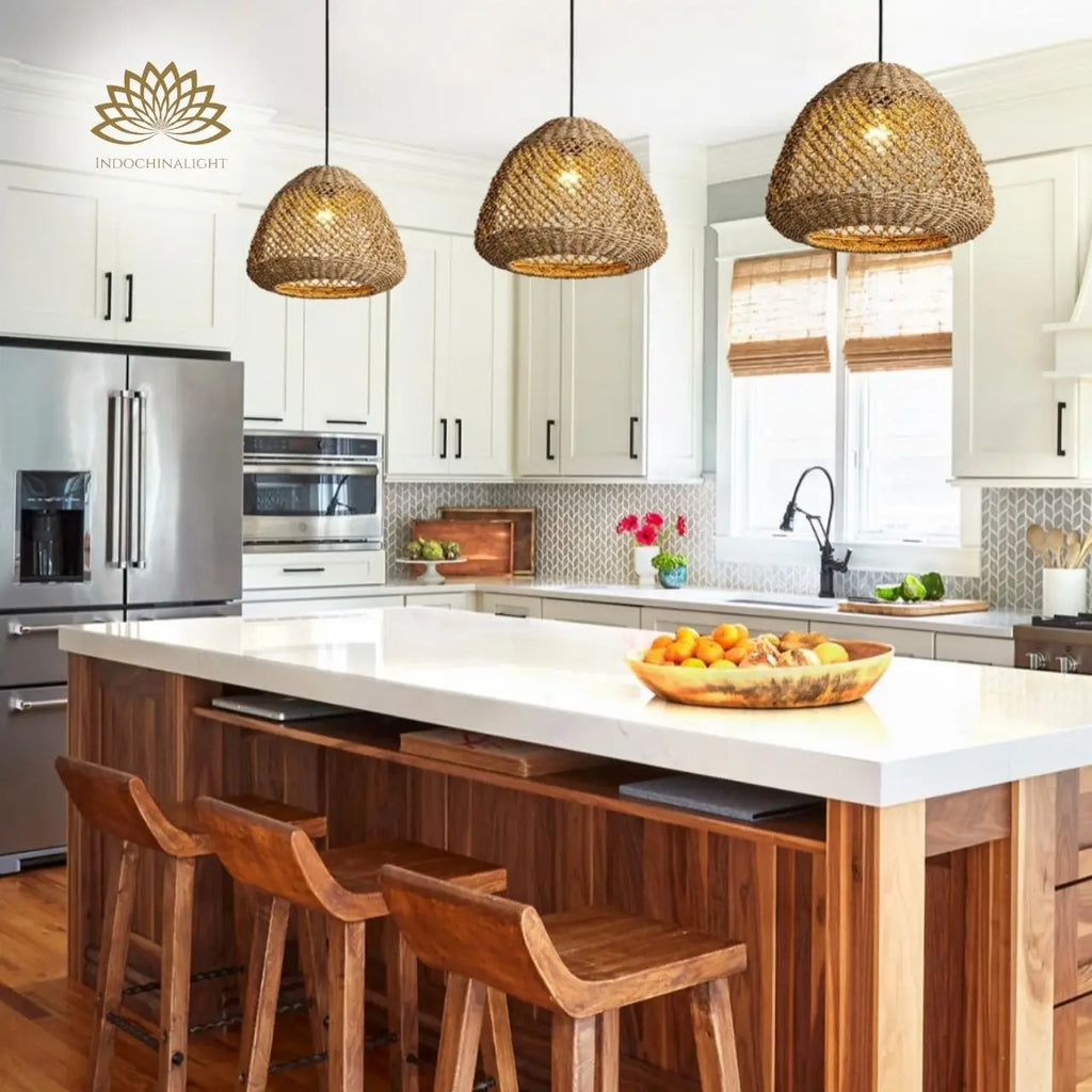 Calypso Basket Weave Pendant Light - Woven and Wicker