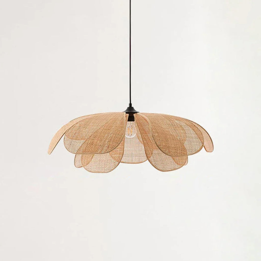 Cefalu Extra Large Rattan Petal Pendant Light