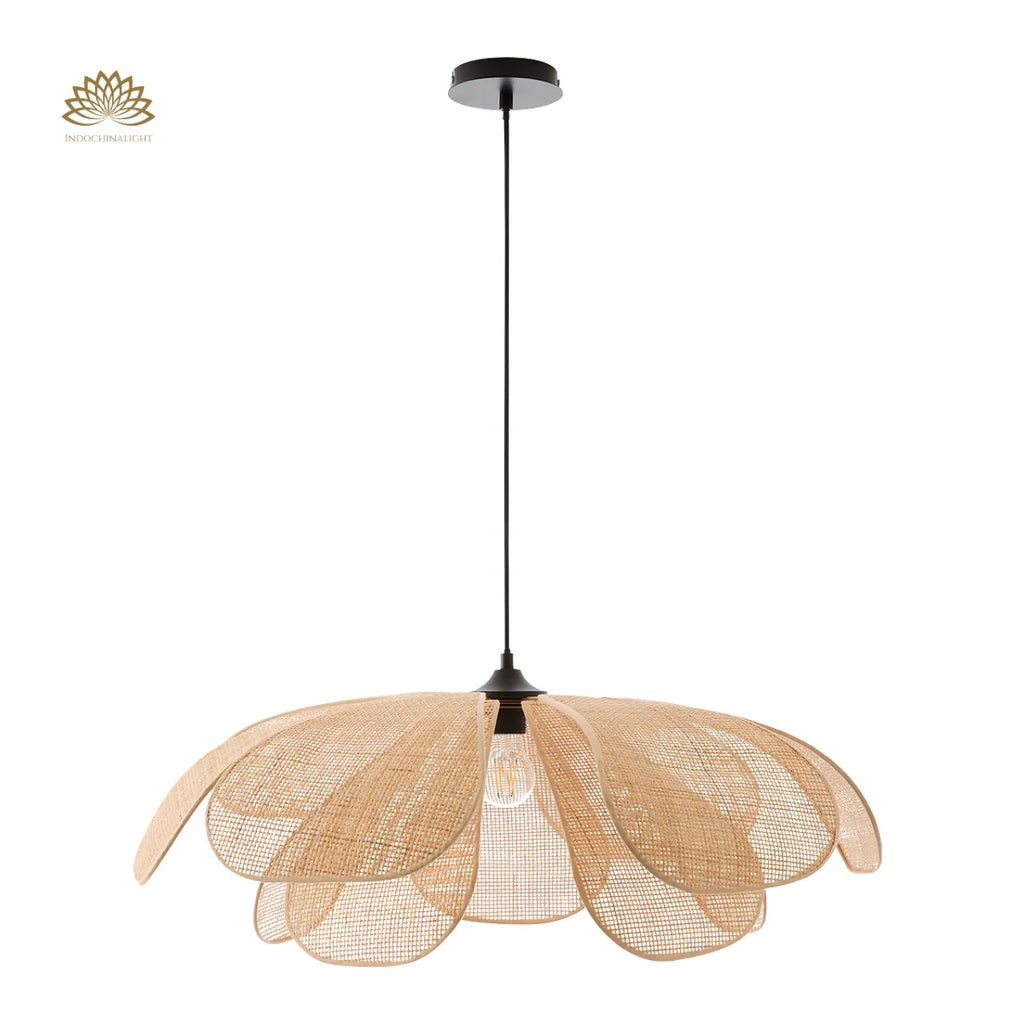 Cefalu Extra Large Rattan Petal Pendant Light