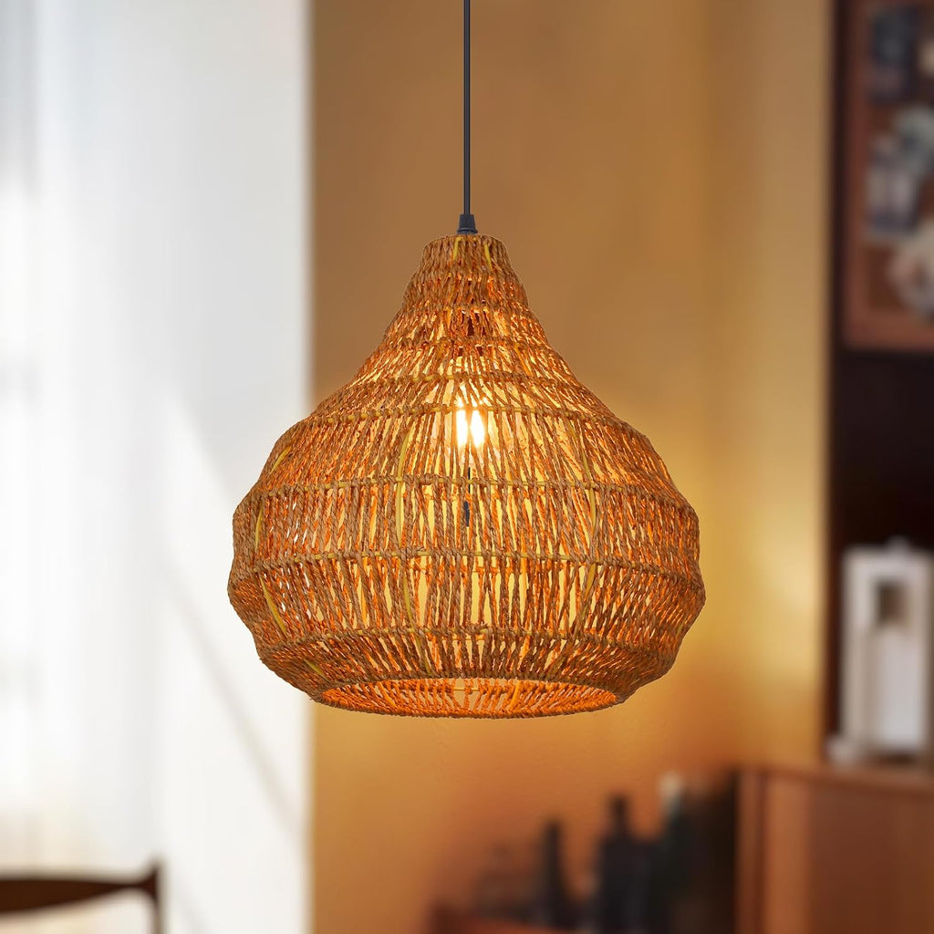 Coco Wabi Sabi Wicker Pendant Light