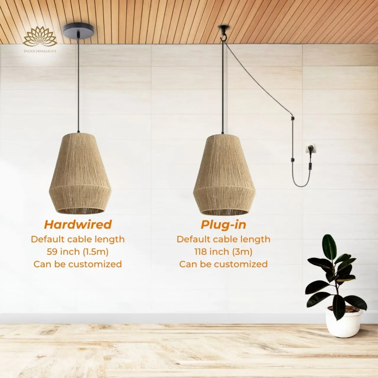 Collins Wabi Sabi Small Basket Pendant Light